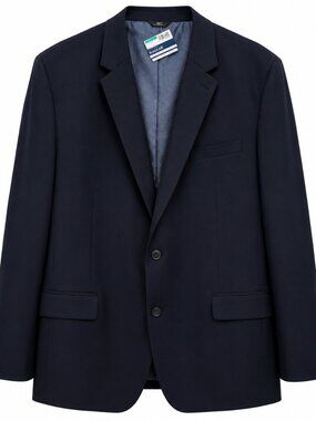 Haggar Mens Suit Jacket 58 Regular NWT Navy Blue Classic Fit
